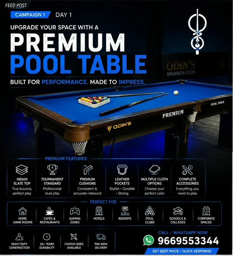 Upgrade your space with a premium pool table